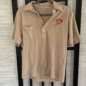 Vintage 80's Oscar Mayer 100 year celebration polo collar shirt size M embroider
